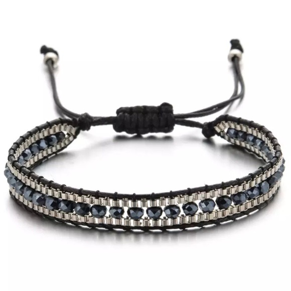 Jewelry - ⚡️2 for $15 Bohemian Weave Rope Crystal Bracelet